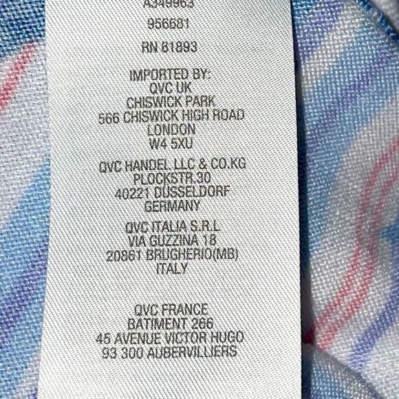 d & co. Botanical print soft 3/4 sleeve top size 4X - Picture 8 of 9